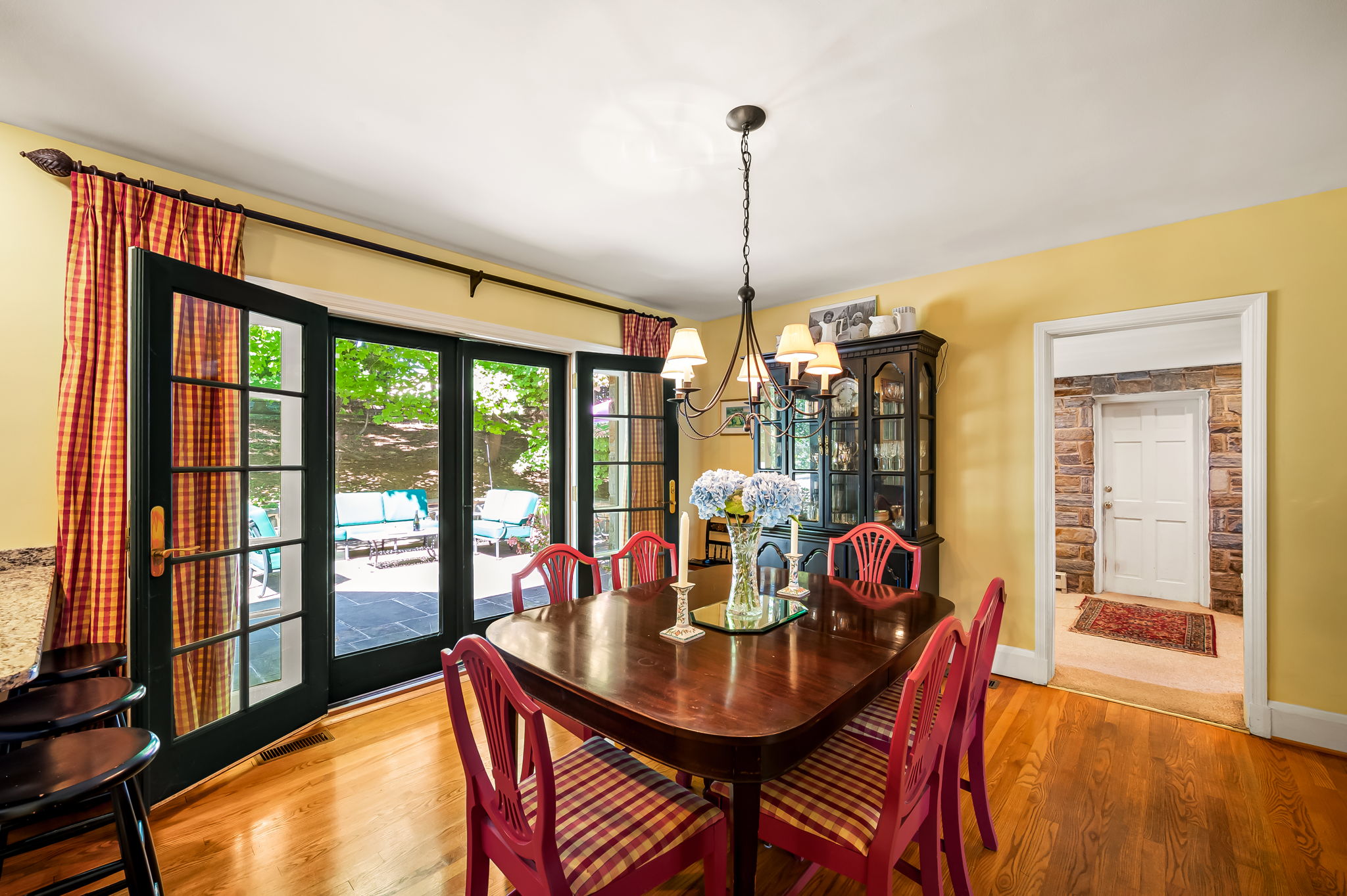 910 Army Road Towson, MD 21204 - Photo 14 of 62 a view of a dining room with furniture window and wooden floor