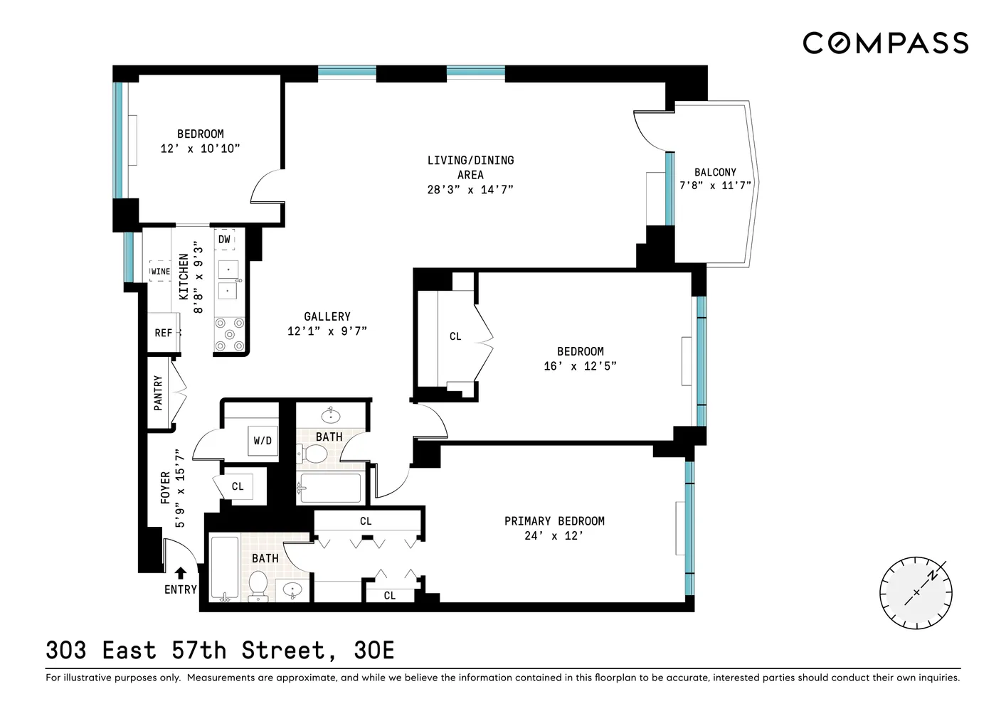 $849,000 | 303 East 57th Street, Unit 30E | Sutton Place