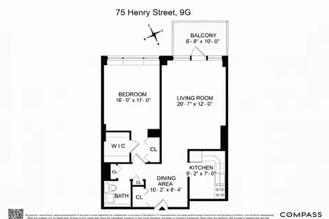 $700,000 | 75 Henry Street, Unit 9G | Brooklyn Heights