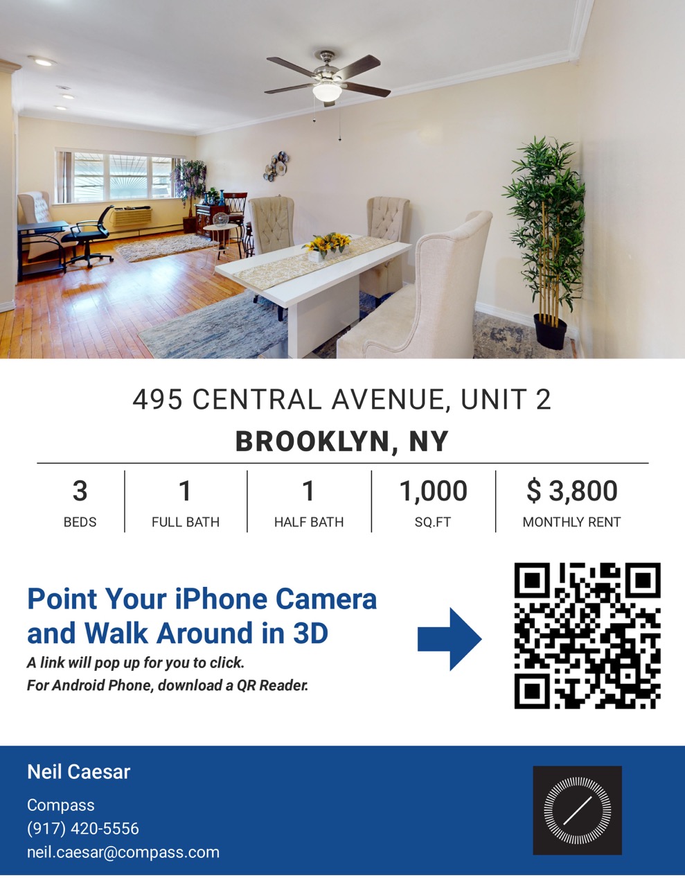 495 Central Avenue, Unit 2 Brooklyn, NY 11221 - Photo 17 of 19 a picture of a book and a white bed