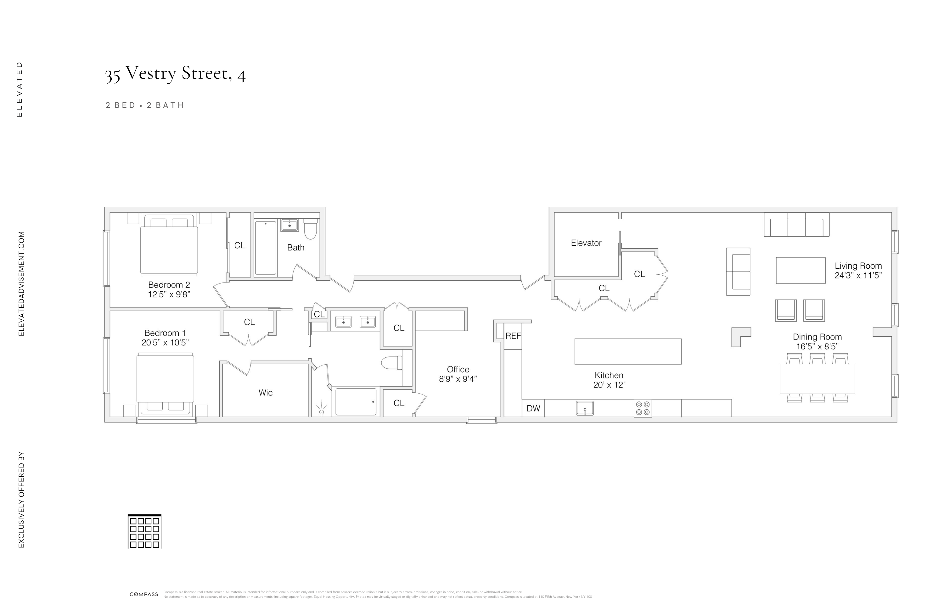 35 Vestry Street, Unit 4 Manhattan, NY 10013 - Photo 11 of 11 a picture of a bench in front of a bird