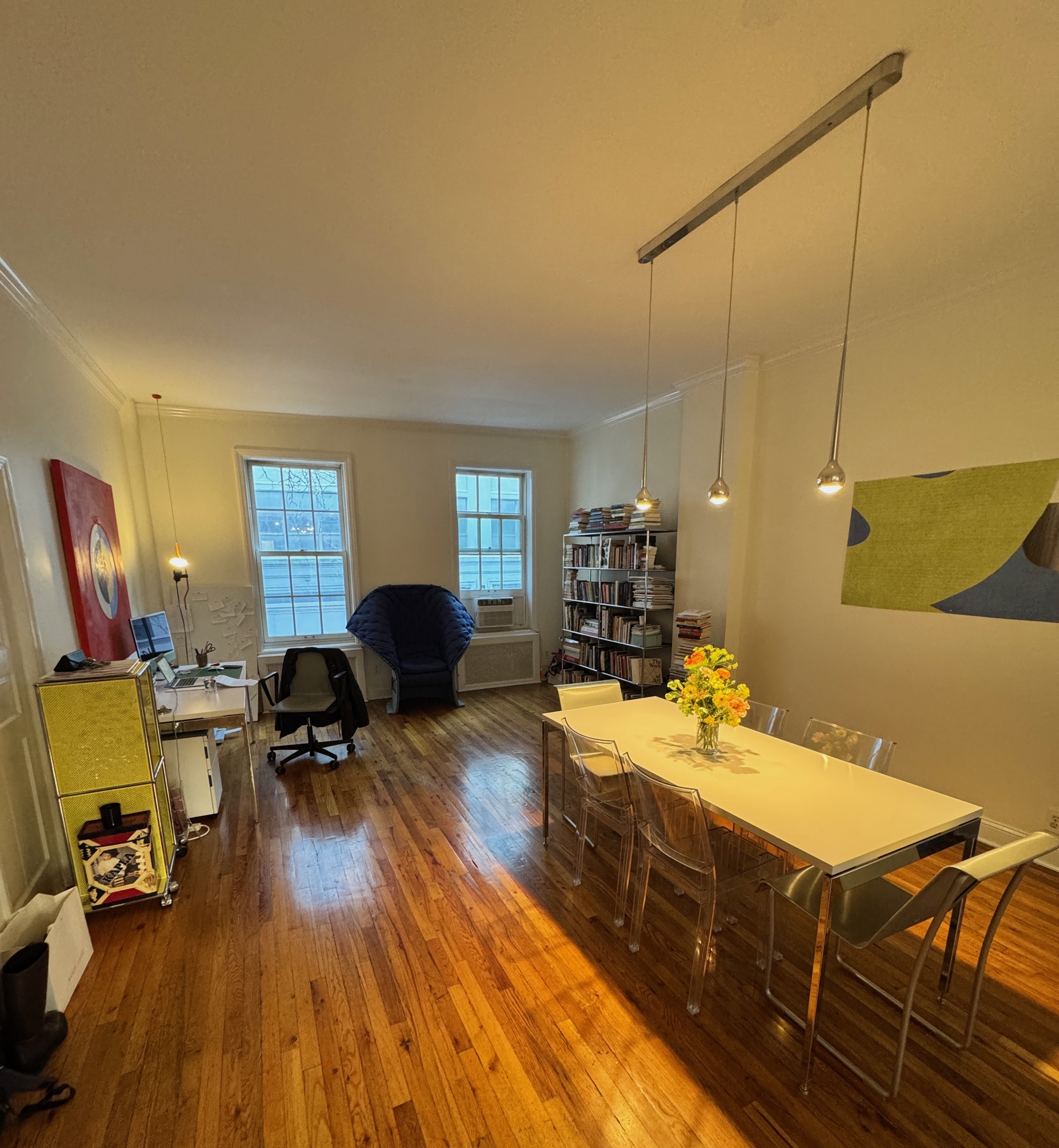 19 Vandam Street, Unit 2 Manhattan, NY 10014 - Photo 8 of 19 a living room with furniture and a wooden floor