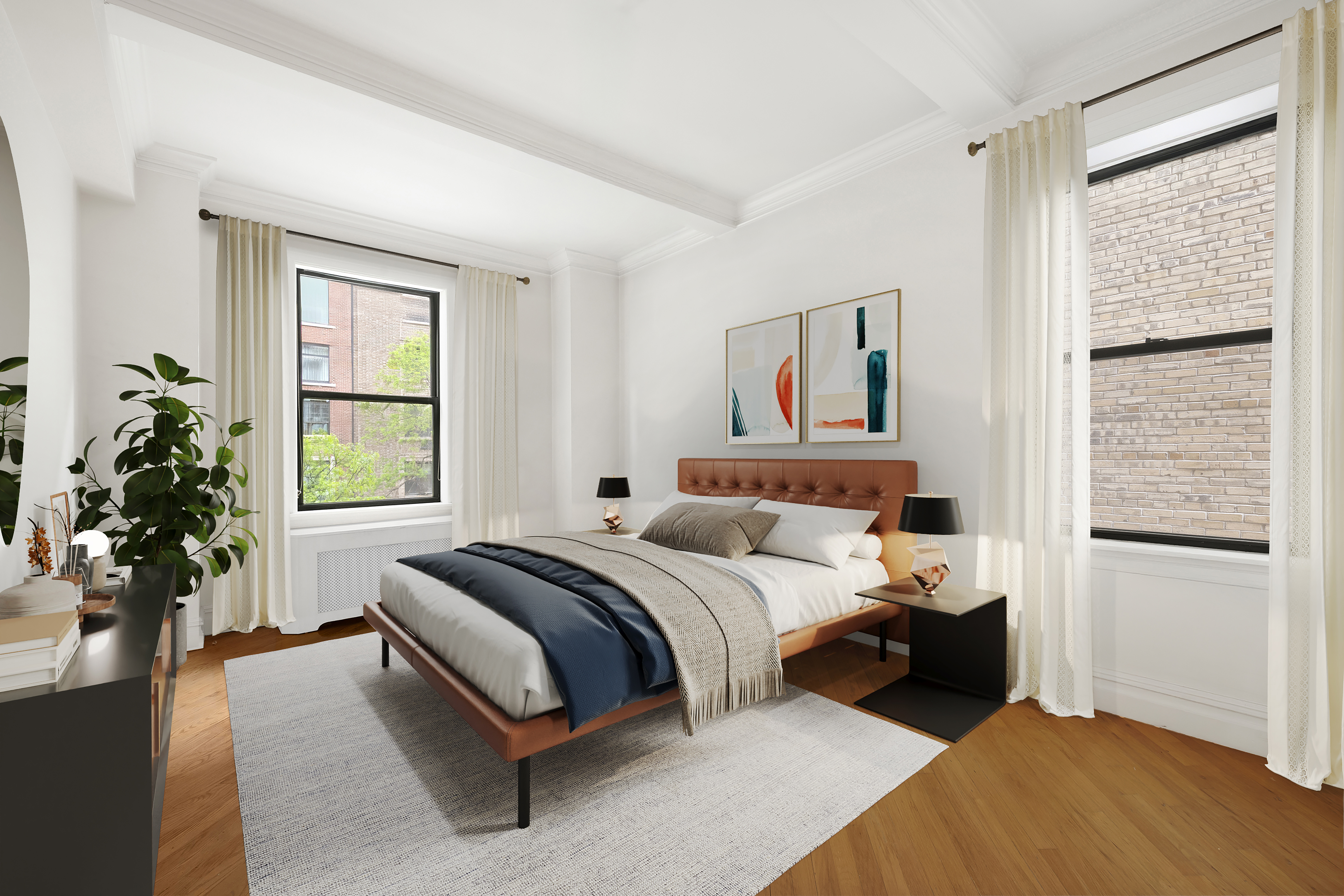 545 West End Avenue, Unit 4B Manhattan, NY 10024 - Photo 5 of 8 a spacious bedroom with a bed and a window