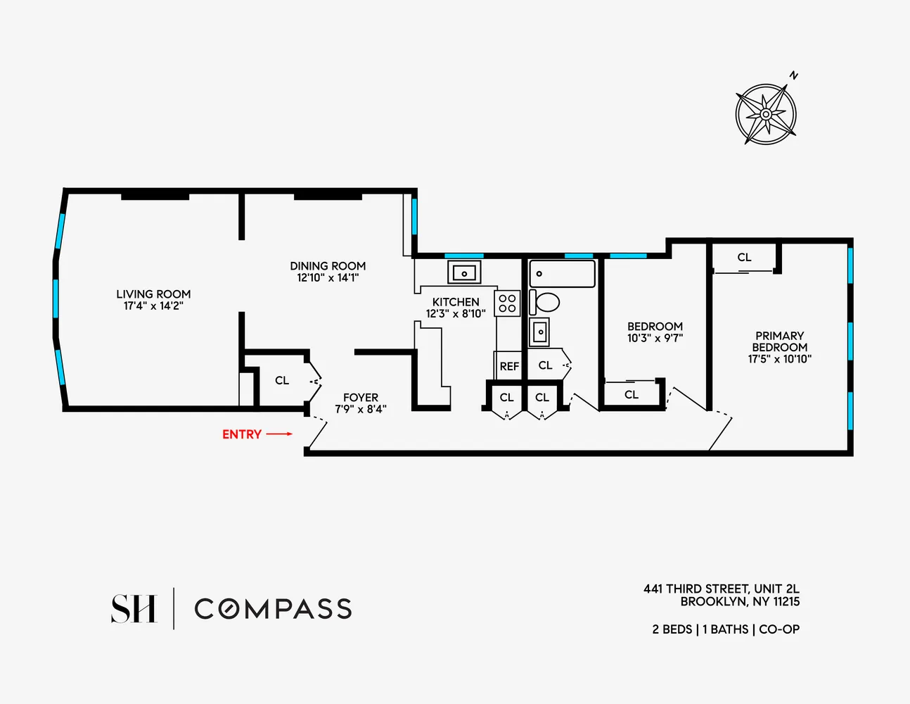 $1,500,000 | 441 3rd Street, Unit 2L | Park Slope