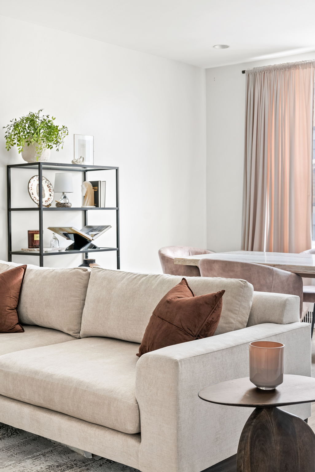 9615 Shore Road, Unit 4B Brooklyn, NY 11209 - Photo 2 of 13 a living room with furniture and a large window