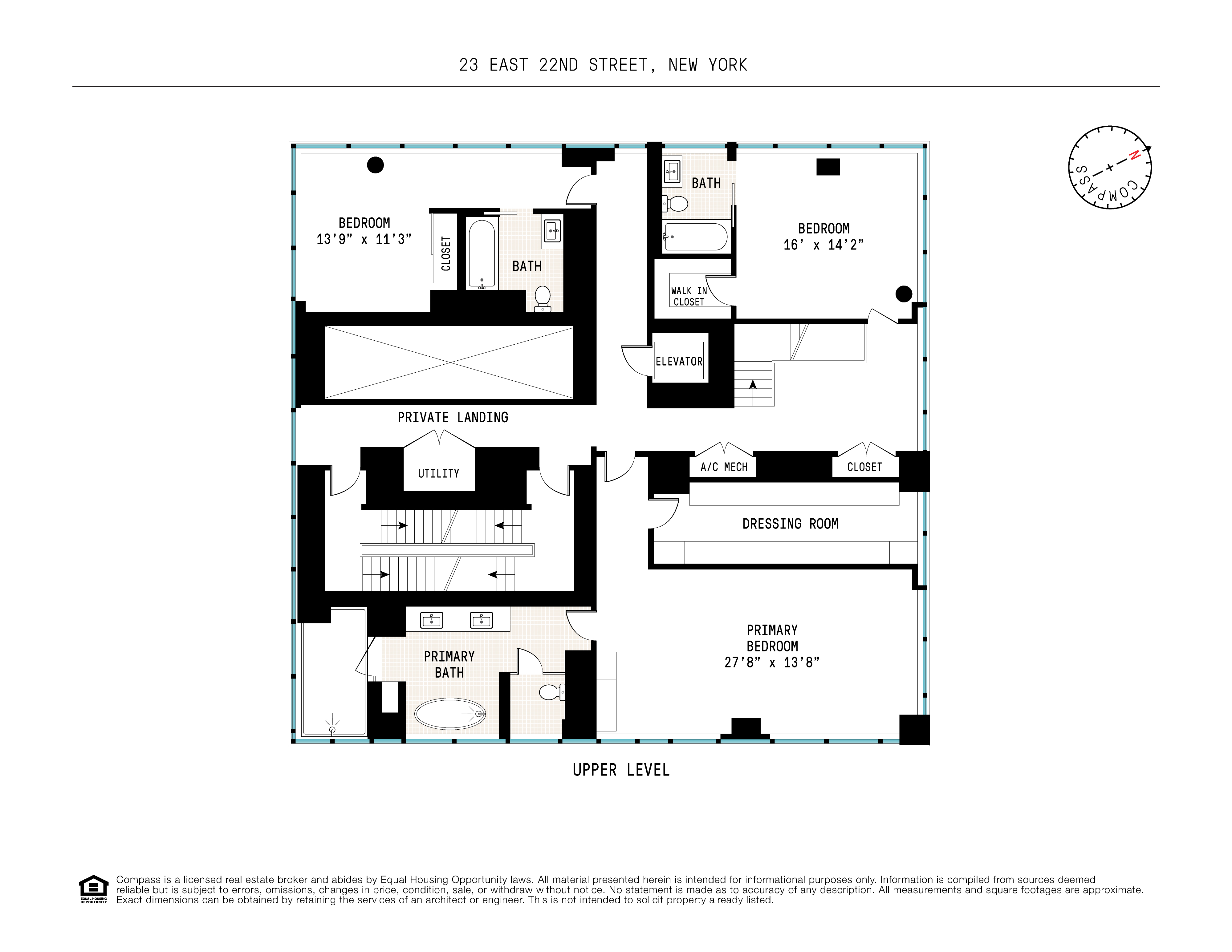 23 East 22nd Street, Unit PH Manhattan, NY 10010 - Photo 31 of 32 a picture of a floor plan