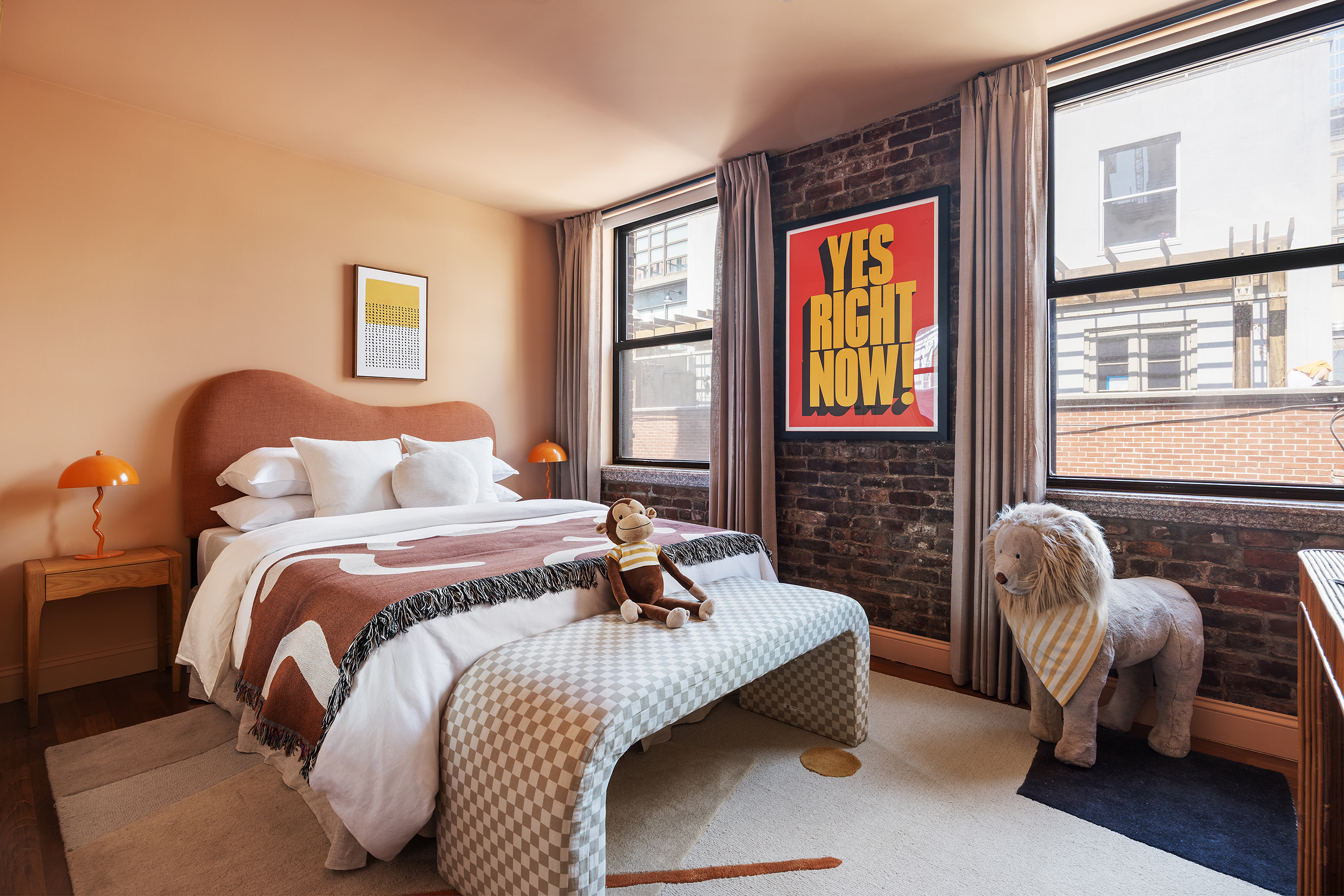 100 Reade Street, Unit 6CD Manhattan, NY 10013 - Photo 17 of 26 a bedroom with bed and a window