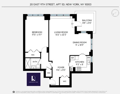 $1,495,000 | 20 East 9th Street, Unit 5D | Greenwich Village