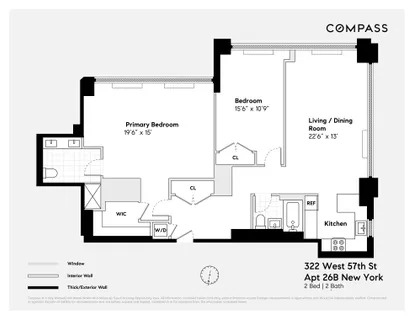 $2,500,000 | 322 West 57th Street, Unit 26B | Hell's Kitchen