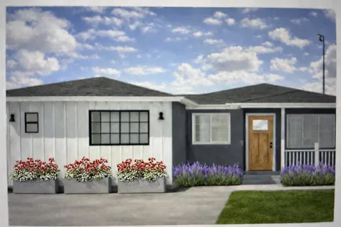 a front view of a house