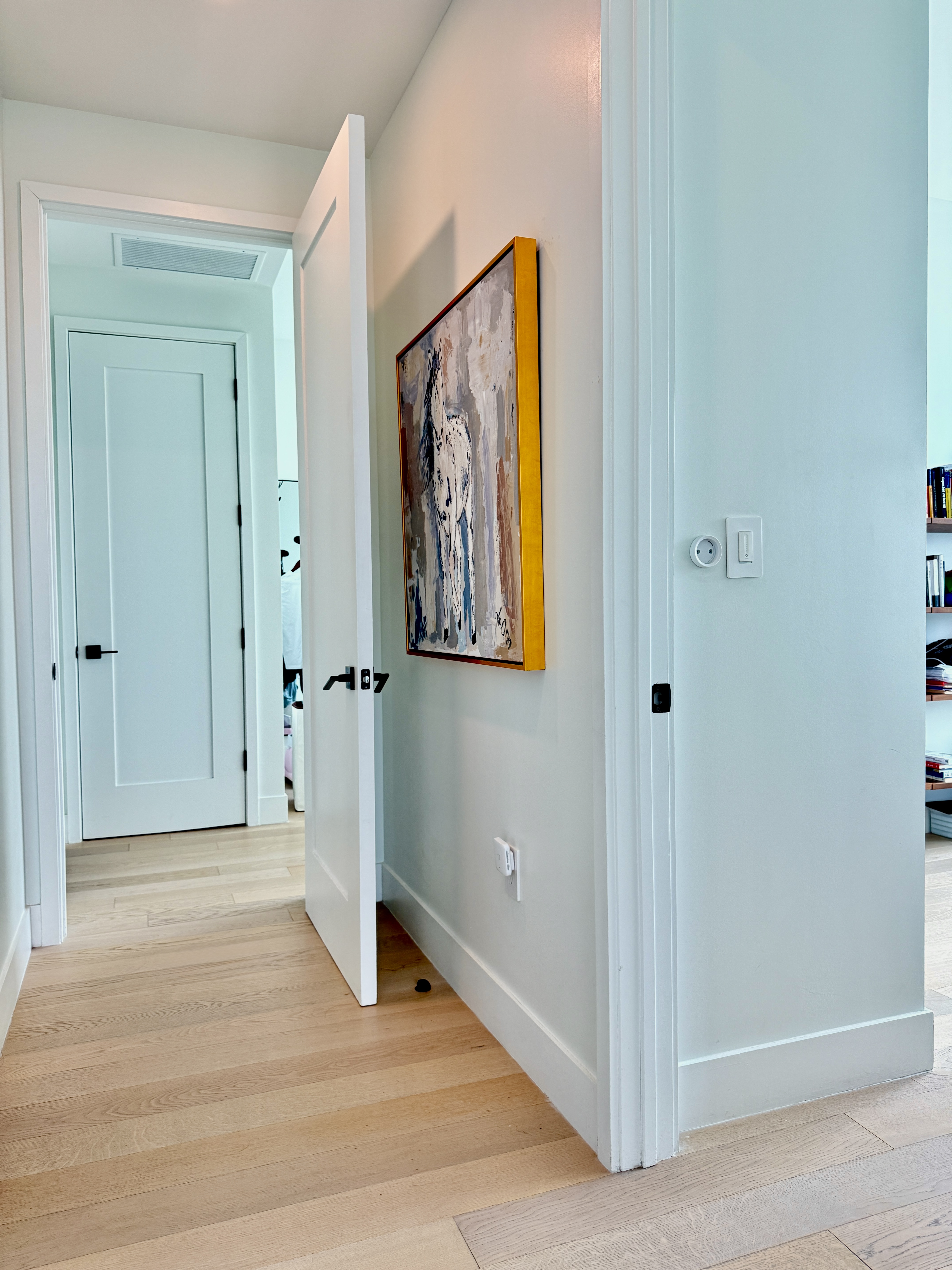 4507 Court Square, Unit 8D Queens, NY 11101 - Photo 15 of 28 a view of a hallway with wooden floor and closet