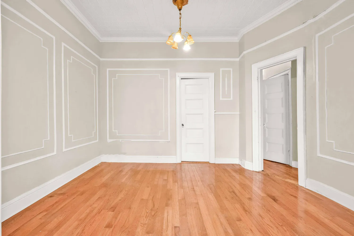 wooden floor in an empty room