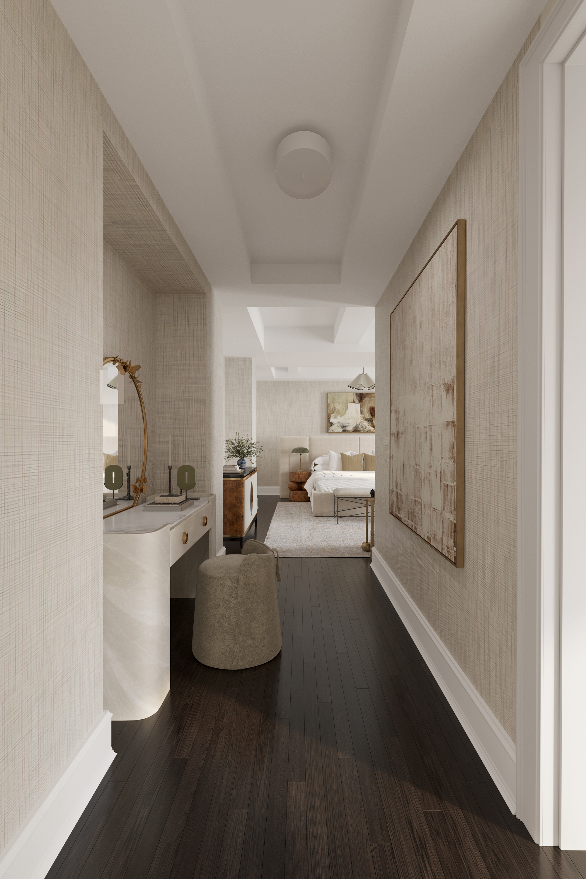 150 West 12th Street, Unit 3W Manhattan, NY 10011 - Photo 9 of 27 a living room with furniture and a large window