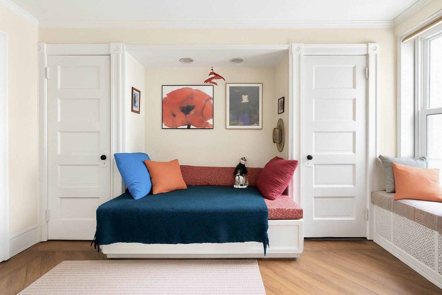 296 Garfield Place, Unit GARDEN Brooklyn, NY 11215 - Photo 5 of 12 a bedroom with a bed and wooden floor