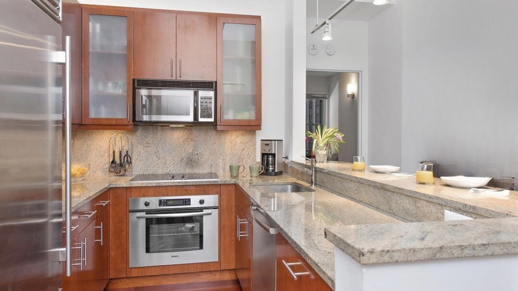 80 John Street, Unit 2F Manhattan, NY 10038 - Photo 4 of 7 a kitchen with a sink stove and microwave