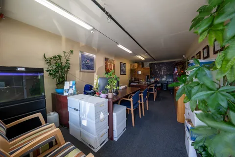 a view of storage and utility room