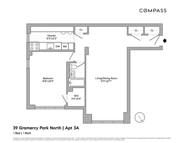 $5,750 | 39 Gramercy Park North, Unit 3A | Gramercy
