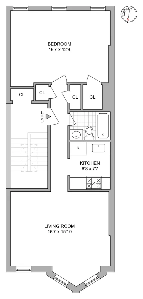 $3,550 | 338 A Lafayette Avenue, Unit 3 | Clinton Hill