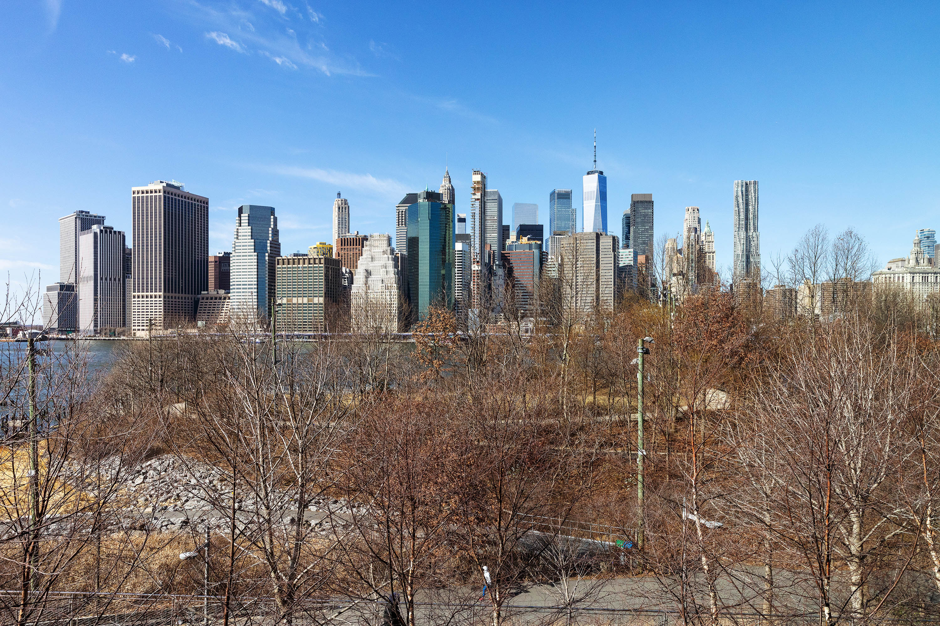 90 Furman Street, Unit N411 Brooklyn, NY 11201 - Photo 20 of 29 a view of a city with tall buildings