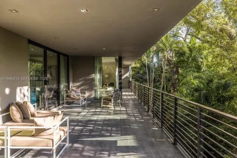 a view of outdoor space with seating area