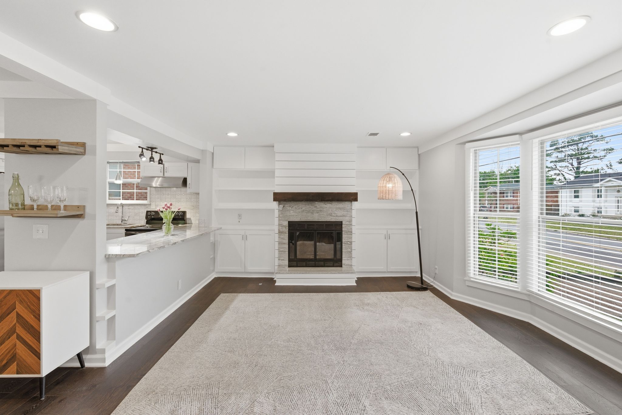 307 Paragon Mills Road Nashville, TN 37211 - Photo 6 of 29 a view of a livingroom with an empty space and a fireplace