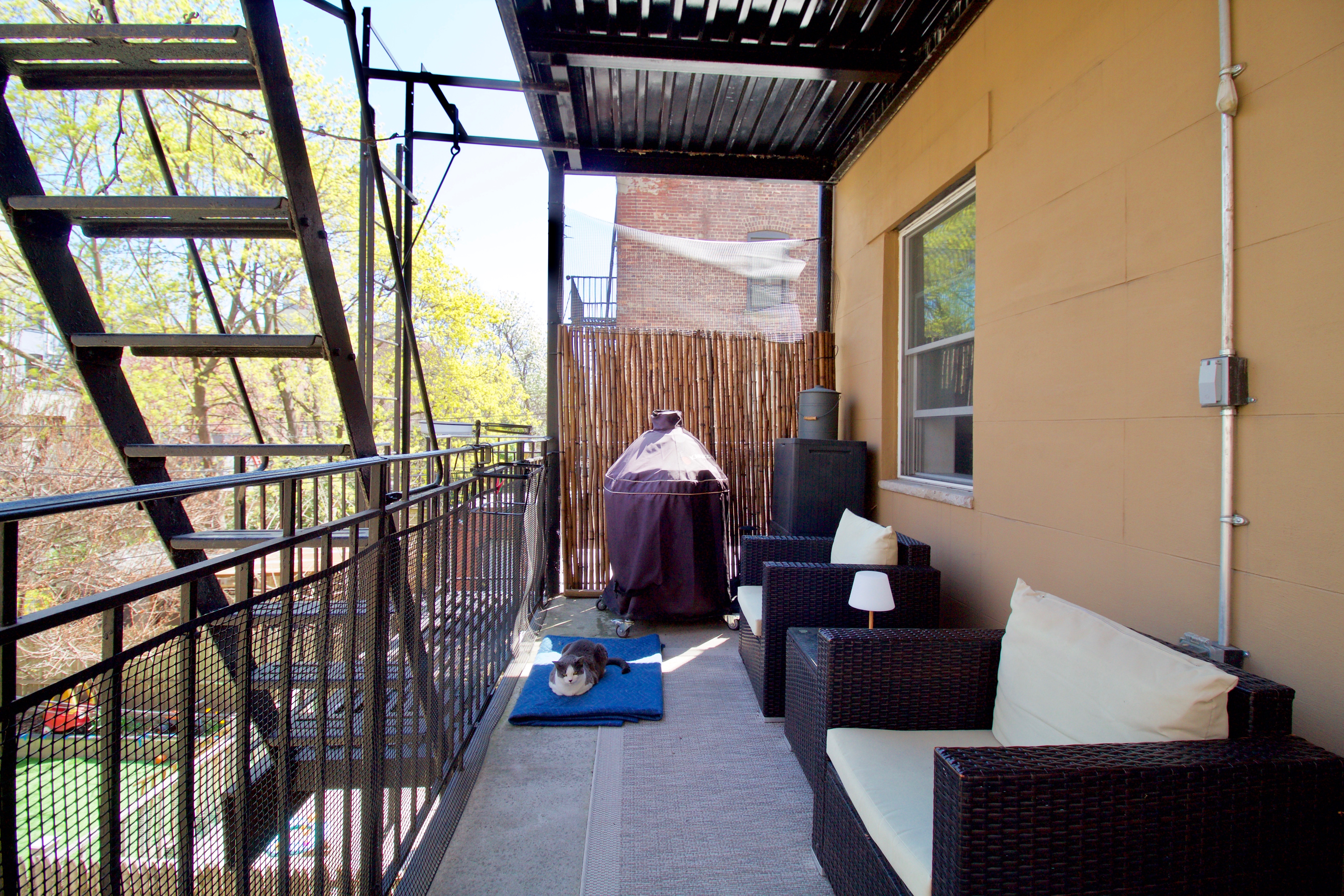 627 Baltic Street, Unit 2 Brooklyn, NY 11217 - Photo 27 of 32 a living room with furniture fireplace and a window