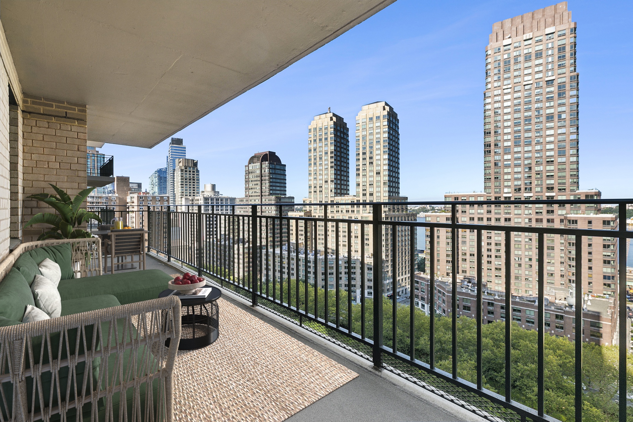 185 West End Avenue, Unit 17C Manhattan, NY 10023 - Photo 7 of 15 a view of balcony with furniture