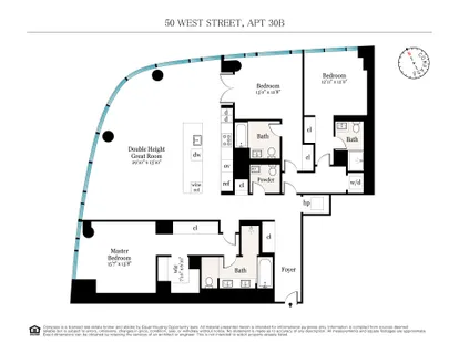 $5,700,000 | 50 West Street, Unit 30B | Financial District