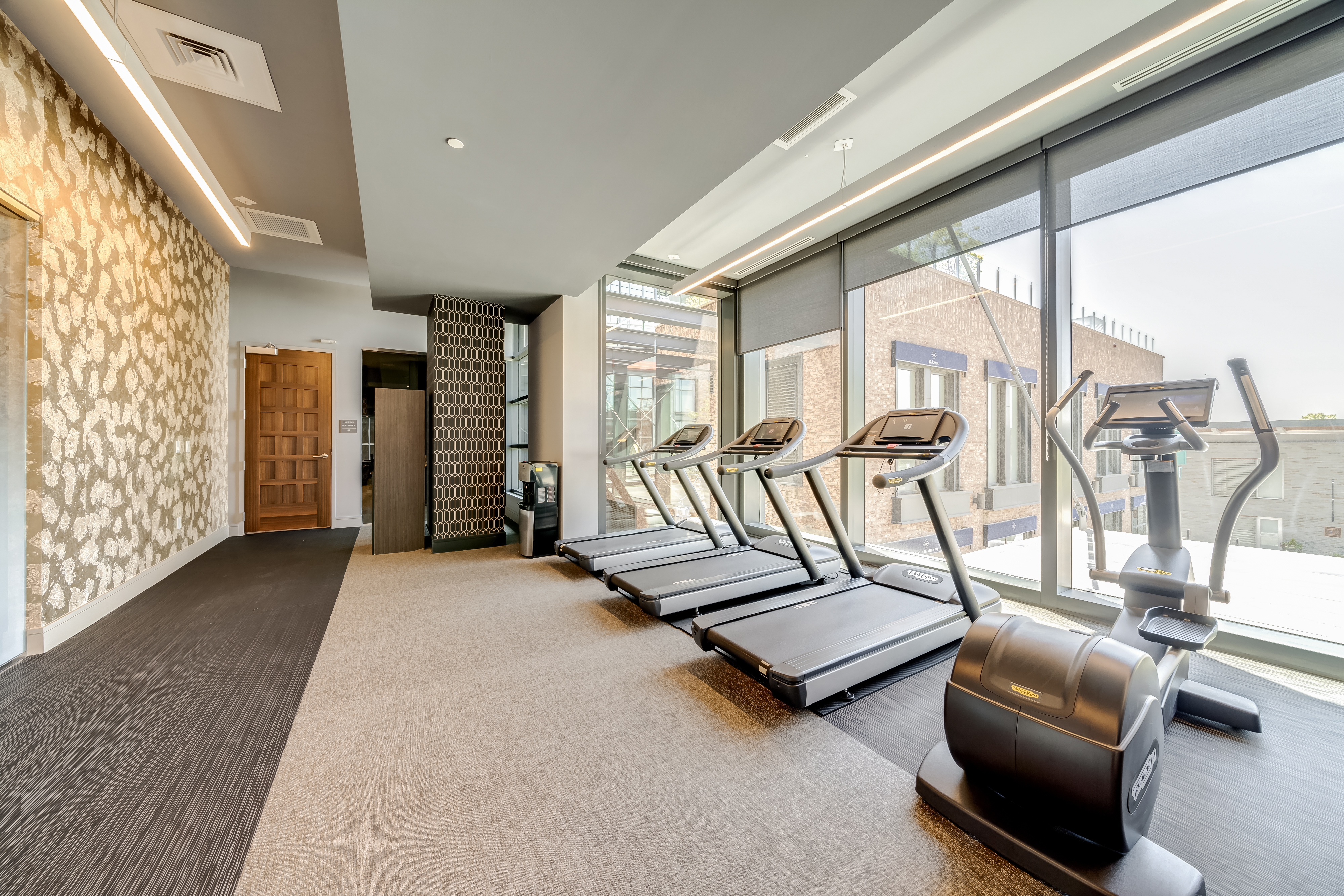 45 Sutton Square Southwest, Unit PH10 Washington, DC 20024 - Photo 42 of 44 a view of a livingroom with furniture and floor to ceiling window