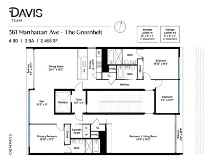 $2,800,000 | 361 Manhattan Avenue, Unit 3AB | Williamsburg