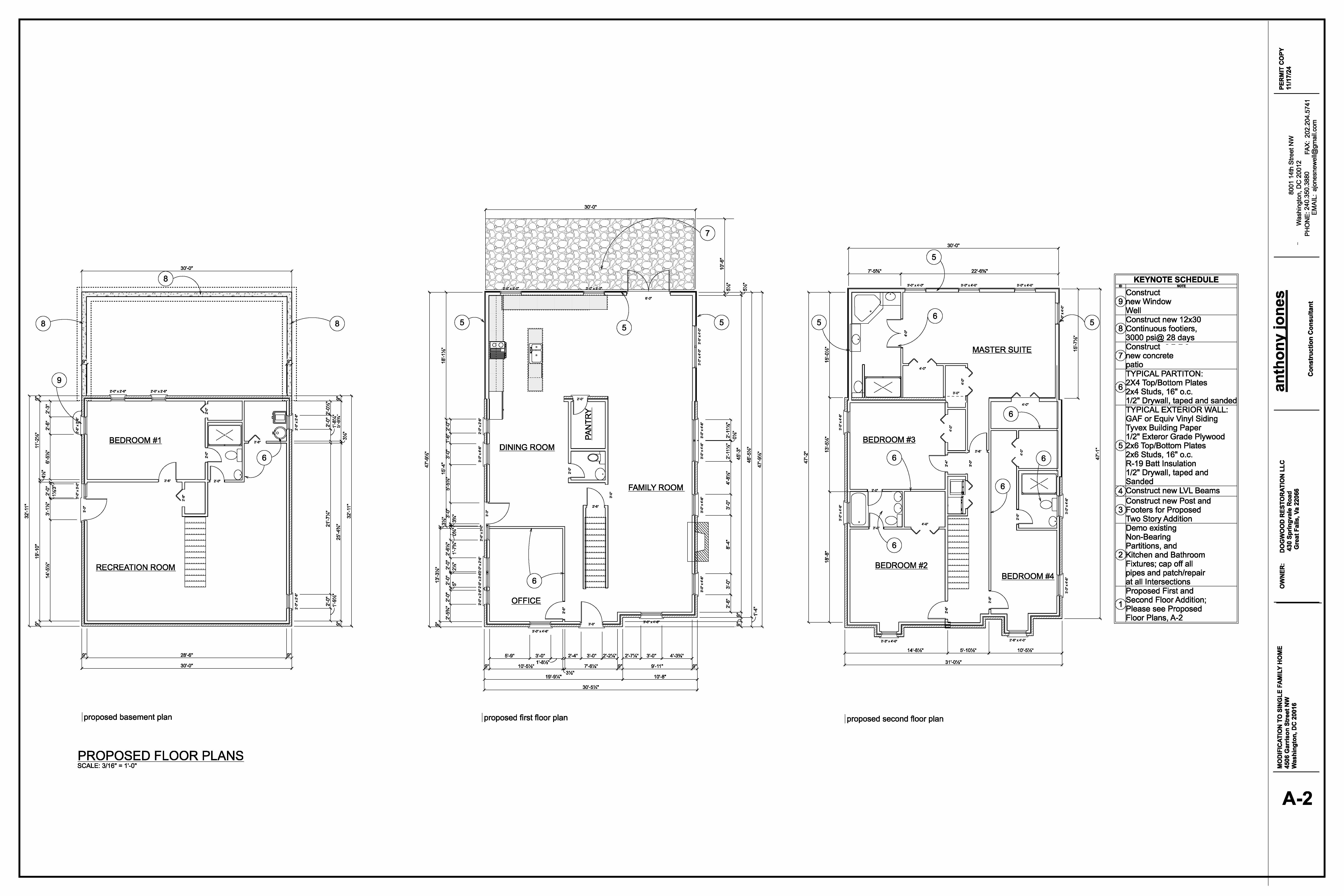 4506 Garrison Street Northwest Washington, DC 20016 - Photo 2 of 2 a black and white photo of a room