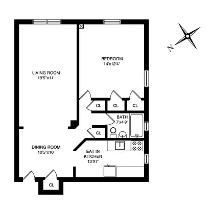 9040 Fort Hamilton Parkway, Unit 4G Brooklyn, NY 11209 - Photo 12 of 12 a picture of a bench in front of a door