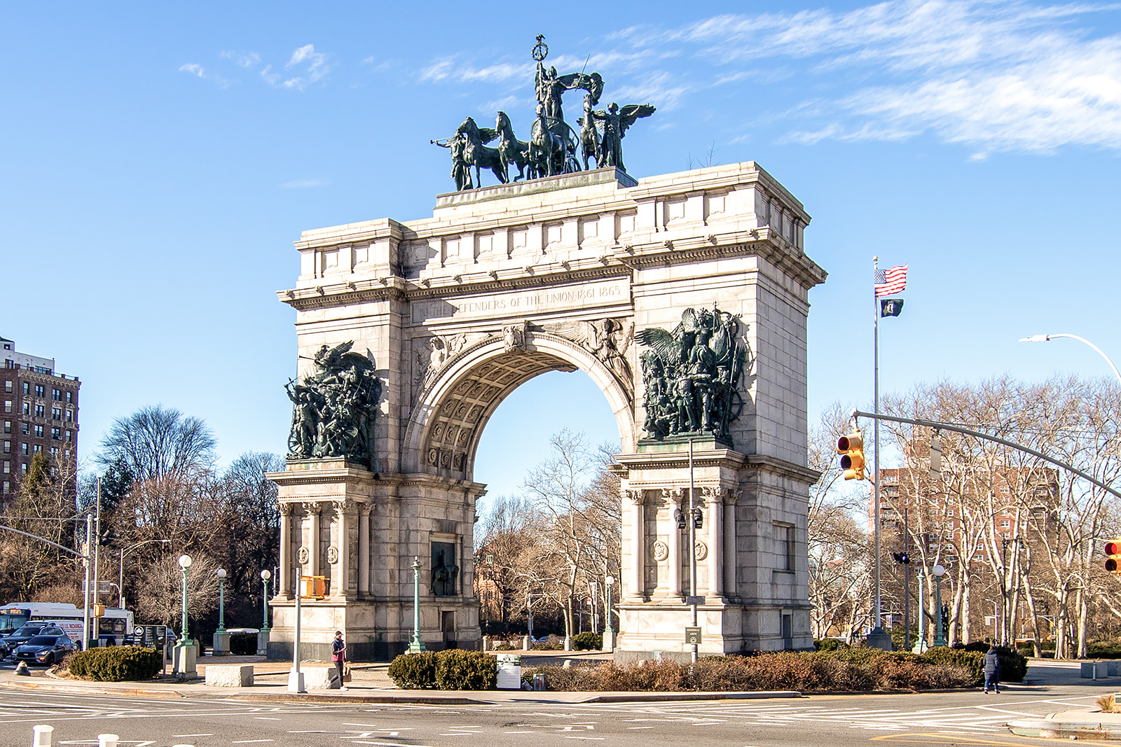 125 Eastern Parkway, Unit 3A Brooklyn, NY 11238 - Photo 12 of 15 a view of a building with a clock on the top