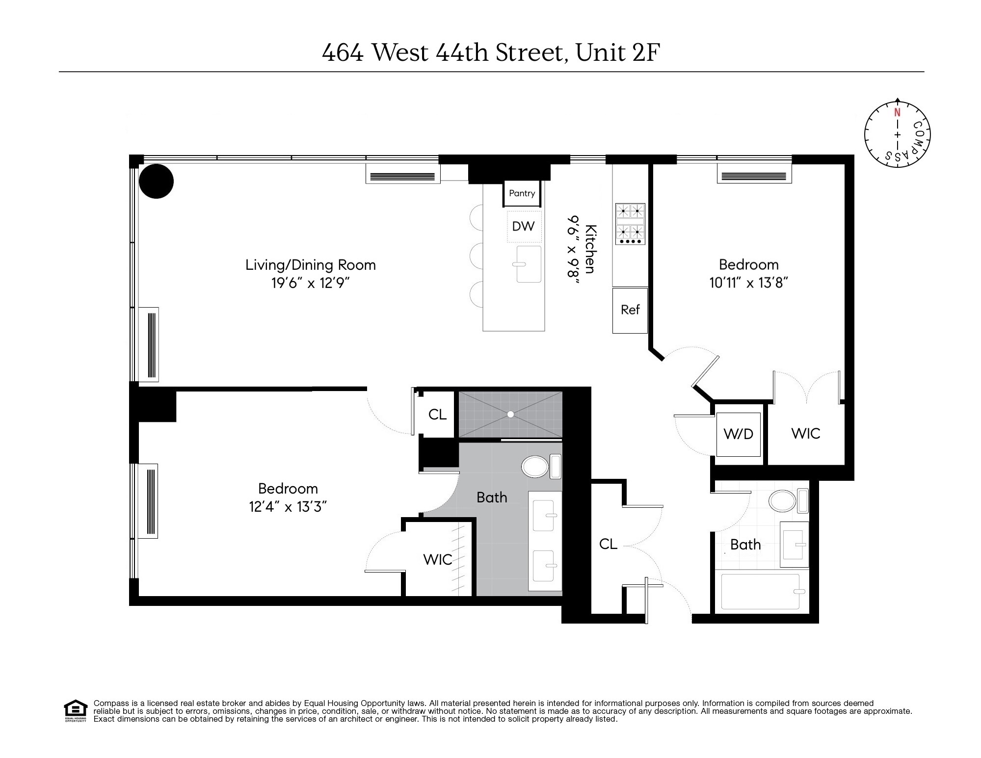 464 West 44th Street, Unit 2F Manhattan, NY 10036 - Photo 9 of 9 Gallery Image 9