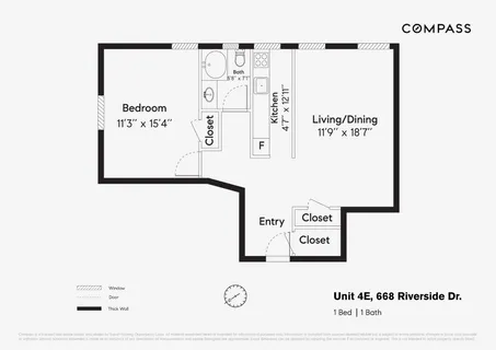 $499,000 | 668 Riverside Drive, Unit 4E | Hamilton Heights