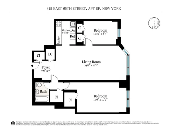$800,000 | 315 East 65th Street, Unit 8F | Lenox Hill