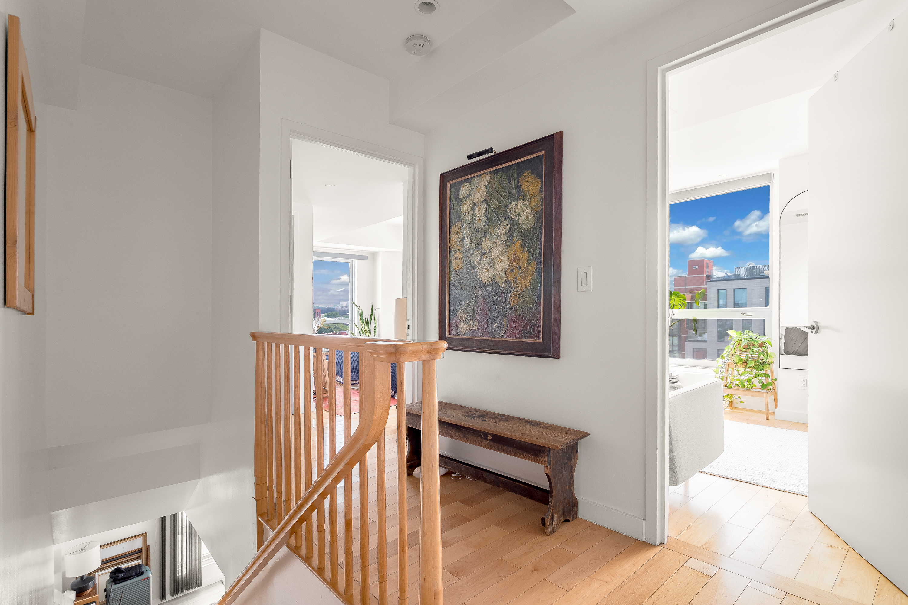 560 Carroll Street, Unit 11A Brooklyn, NY 11215 - Photo 8 of 13 a view of a hallway with workspace and a window
