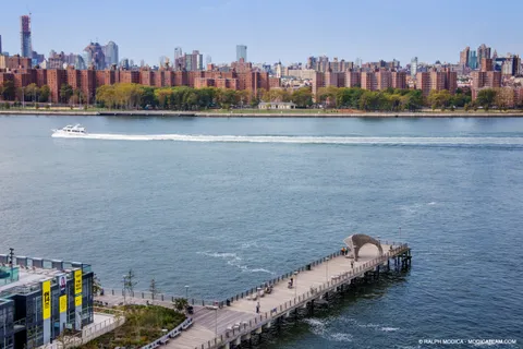 a view of city and ocean