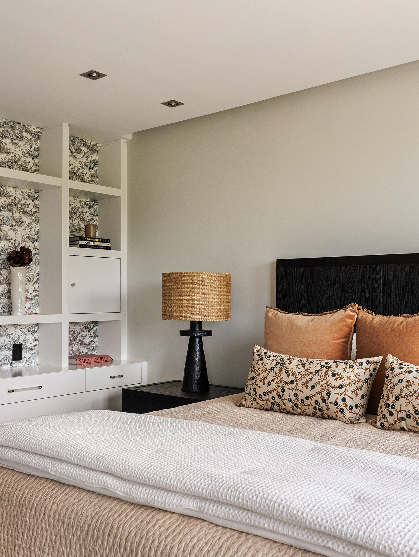 167 Perry Street, Unit 4NQ Manhattan, NY 10014 - Photo 14 of 20 a bedroom with a bed and a night stand