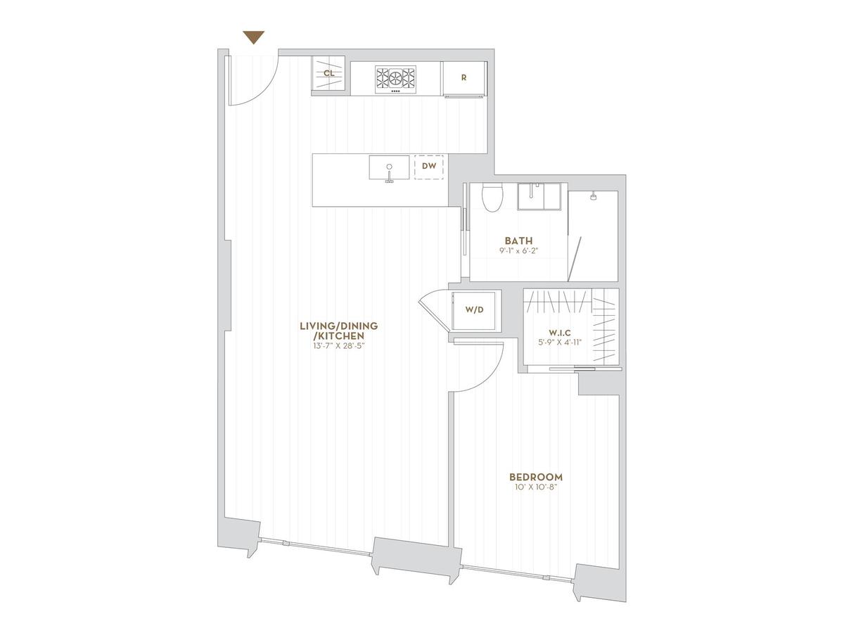 75 Kenmare Street, Unit 3B Manhattan, NY 10012 - Photo 8 of 8 a picture of a floor plan