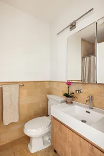 a bathroom with a sink and a toilet