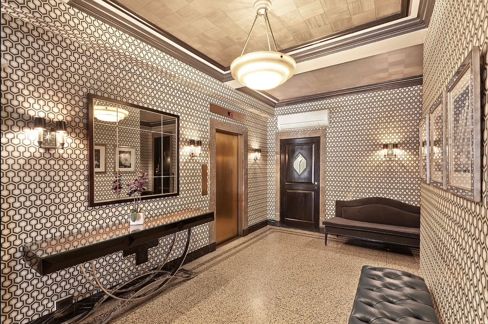 227 East 57th Street, Unit 3DEF Manhattan, NY 10022 - Photo 12 of 13 a view of a porch with a hanging chair