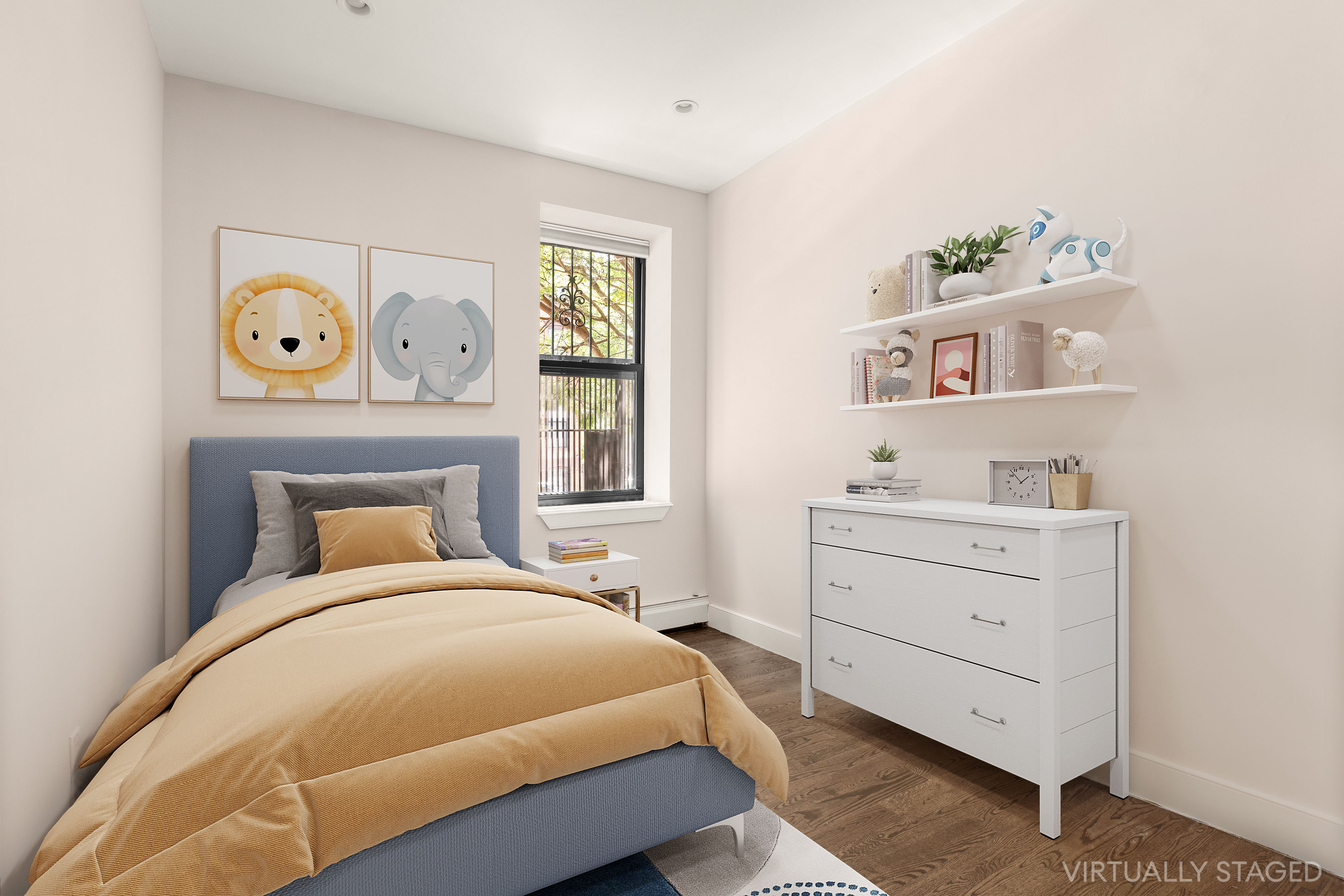 71 Irving Place, Unit 1 Brooklyn, NY 11238 - Photo 6 of 14 a bedroom with a bed and a window