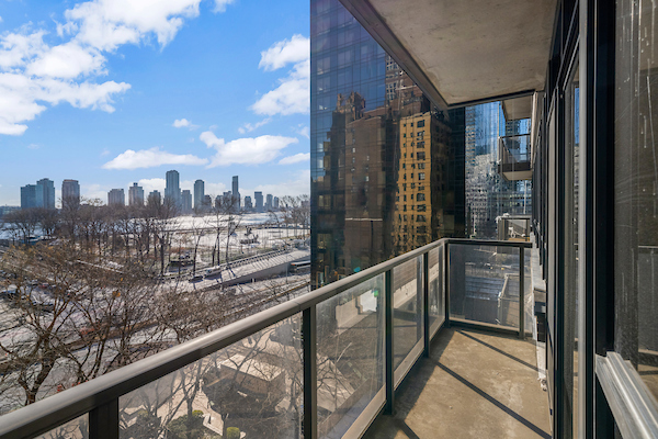 100 United Nations Plaza, Unit 8A Manhattan, NY 10017 - Photo 3 of 12 a view of a balcony with city view