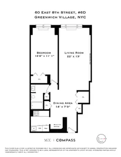 $1,250,000 | 60 East 8th Street, Unit 6D | Greenwich Village