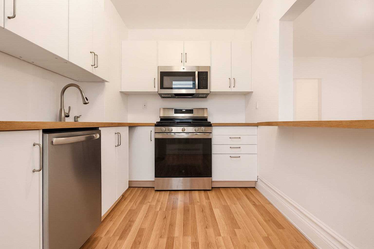 1001 Hart Street, Unit 2 Brooklyn, NY 11237 - Photo 2 of 24 a kitchen with a stove top oven and sink