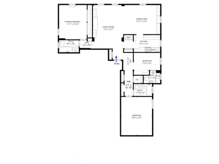 a picture of a floor plan