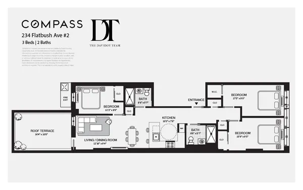 $8,750 | 234 Flatbush Avenue, Unit 2 | Park Slope