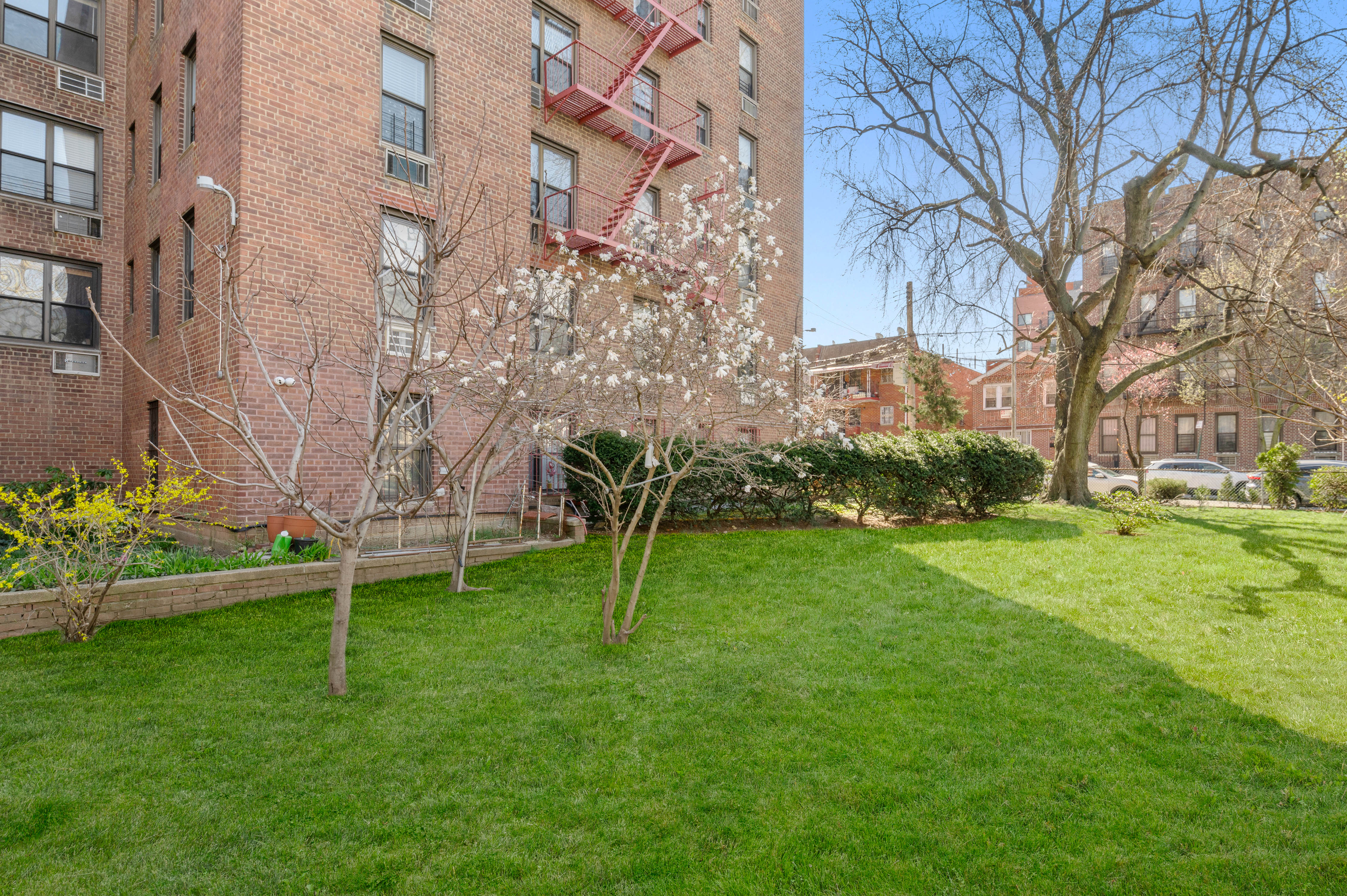 65-15 38th Avenue, Unit 1G Queens, NY 11377 - Photo 10 of 12 a green field with lots of tress in front of it