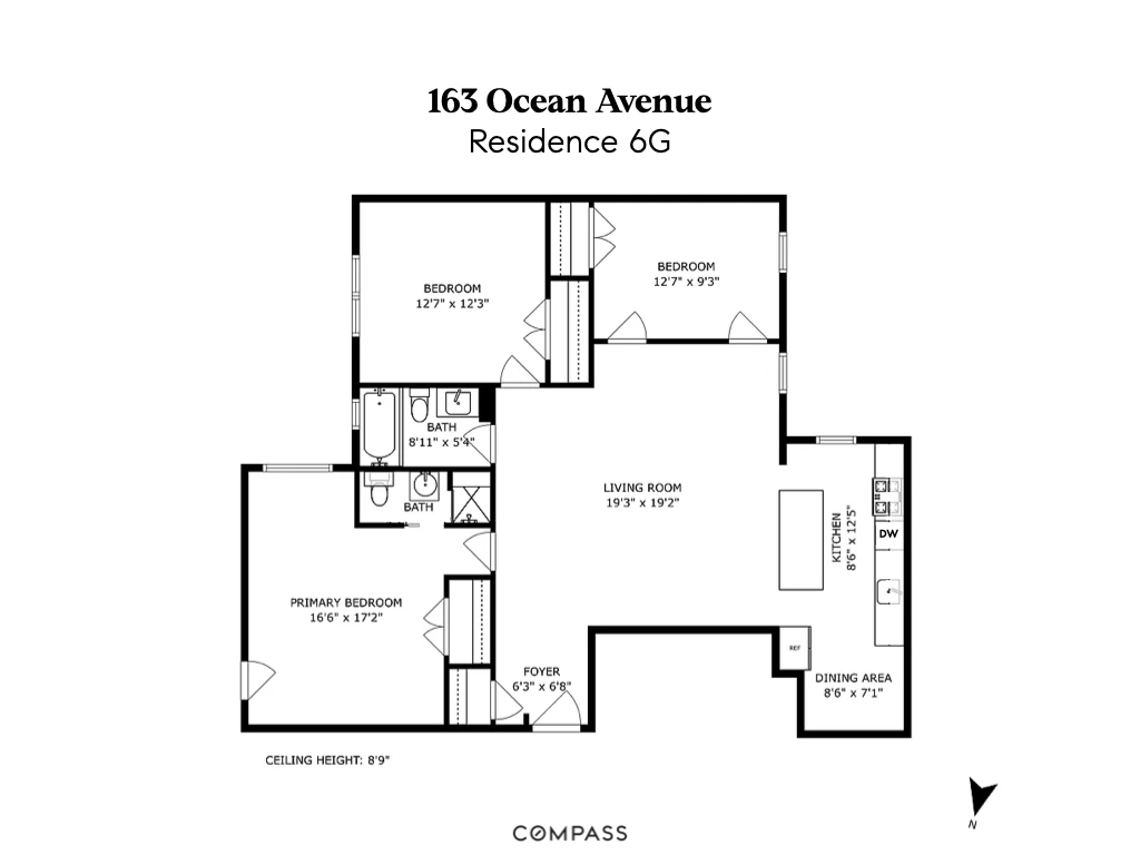 163 Ocean Avenue, Unit G6 Brooklyn, NY 11225 - Photo 12 of 12 a picture of a wall and white wall